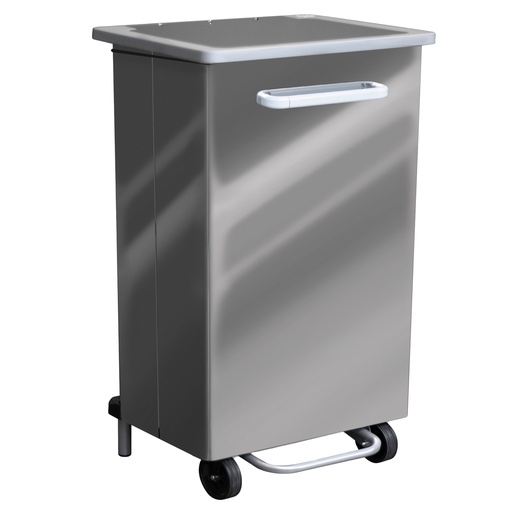 [D102097] Pattumiera a pedale Gastro 90L acciaio lucido Stilcasa