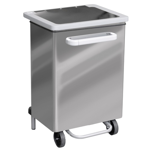[D102099] Pattumiera a pedale Gastro 70L acciaio lucido Stilcasa