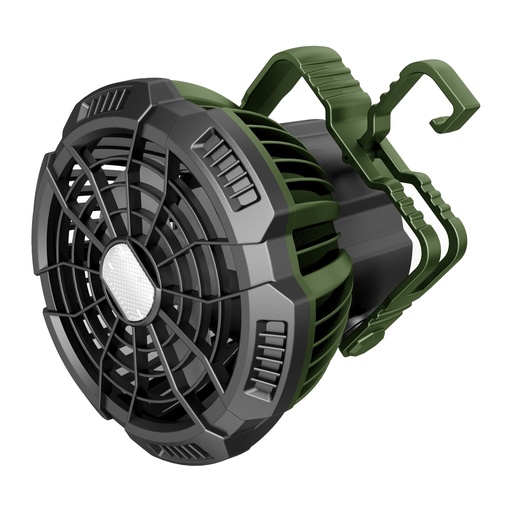 [D102214] Ventilatore portatile con luce LED da campeggio D10 cm MF 0501VL