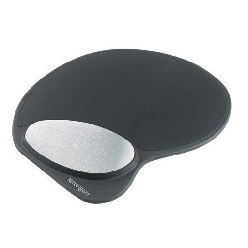 [D102307] Memory Gel Tappetino per mouse e poggiapolsi integrato Nero-Kensington