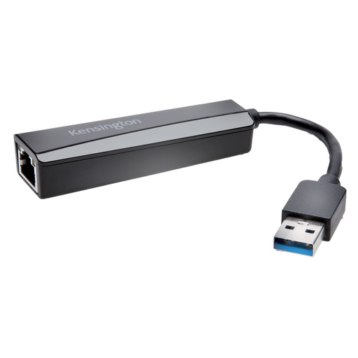[D102463] UA0000E Adattatore Ethernet USB-A — Nero-Kensington