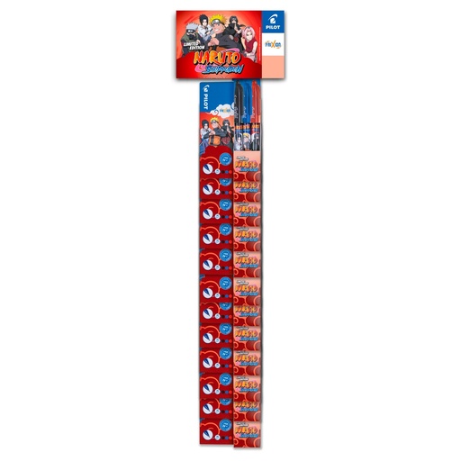 [D102484] 12 set da 3pz Frixion Ball e Clicker Naruto ed. limitata col. ass.ti Pilot