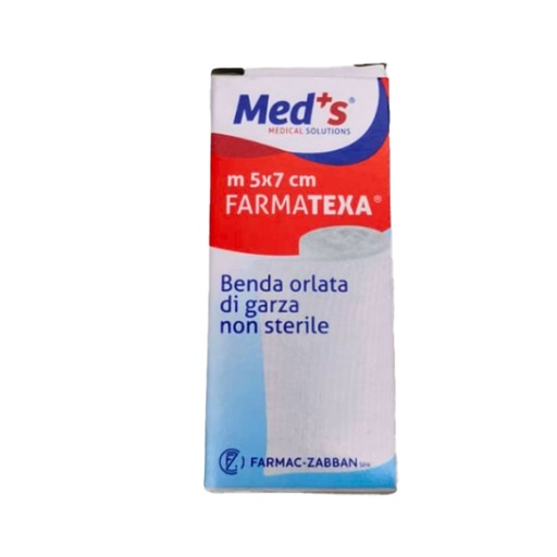 [D102572] Scatola 12 bende di garza orlata 7cm x 5mt