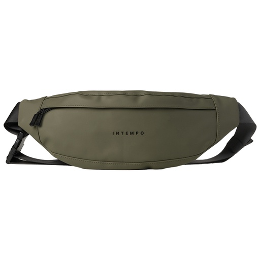 [D102587] Marsupio Drop gomma antipioggia dim. 37x14x5cm verde InTempo