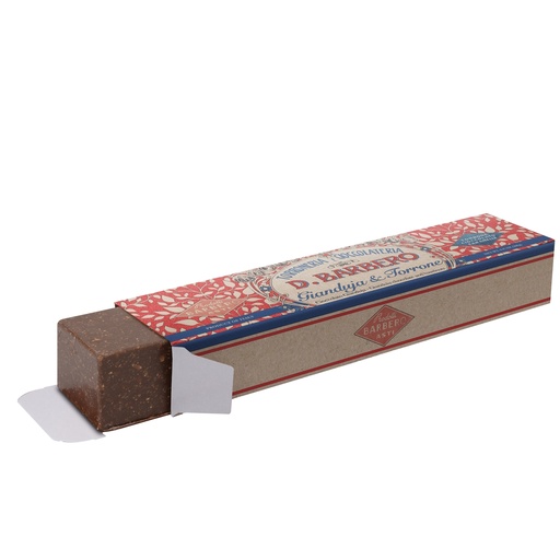[D102682] Torrone gianduja con granella di torrone 260gr in astuccio Barbero