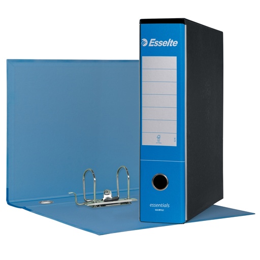 [D102699] Registratore ESSENTIALS G75 azzurro dorso 8cm f.to protocollo ESSELTE