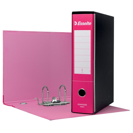 [D102700] Registratore ESSENTIALS G75 fucsia dorso 8cm f.to protocollo ESSELTE