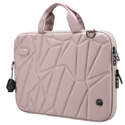 [D102733] Borsa porta notebook 16" Vacallo rosa cipria Swiss