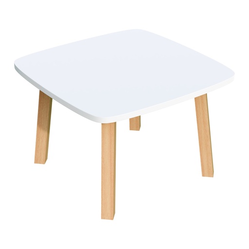 [D102786] Tavolino attesa Woody bianco Paperflow