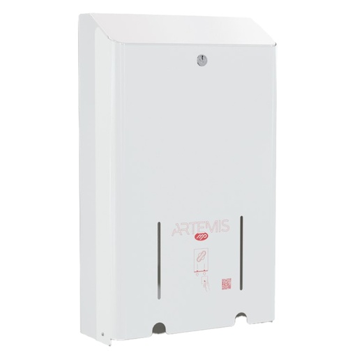 [D102856] Dispenser per assorbenti Artemis 2 colonne metallo verniciato bianco Mar Plast