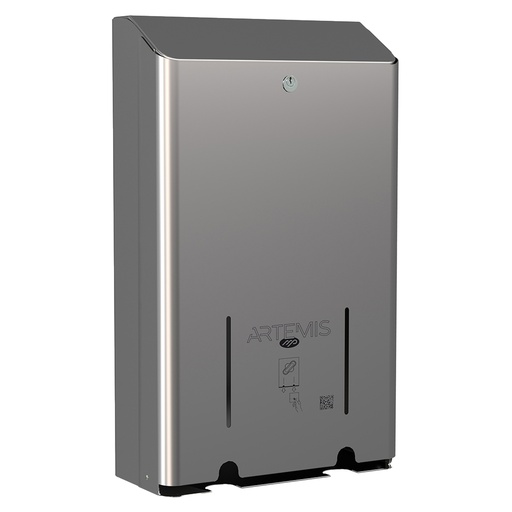 [D102857] Dispenser per assorbenti Artemis 2 colonne acciaio inox lucido Mar Plast