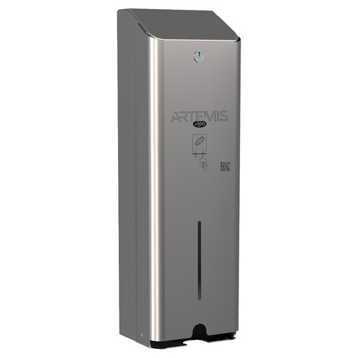 [D102859] Dispenser per assorbenti Artemis 1 colonna acciaio inox lucido Mar Plast