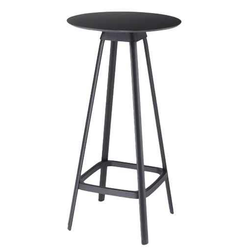 [D103013] Tavolo bar alto Tapas TAVTA  rotondo  nero Unisit