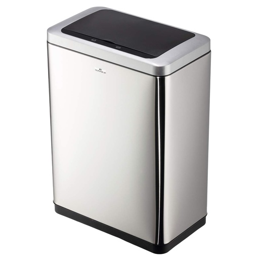 [D103030] Cestino con sensore No TouchDuo 46,5x27x65cm 2x20Lt argento metallizzato Durable