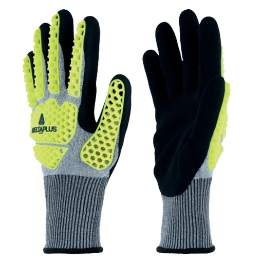 [D103130] Guanto antiurto EOS NOCUT VV909 tg. 09 giallo fluo/grigio Deltaplus