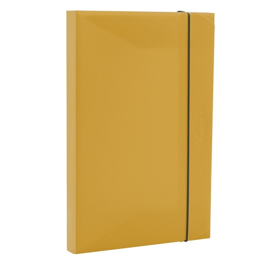 [D103165] Cartella progetto HOLOS dorso 3cm in PP giallo sabbia 34,5x23,5x3cm Fellowes