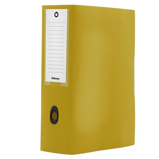 [D103172] Scatola progetto plus HOLOS dorso 10cm in PP giallo sabbia 25x35x10cm Fellowes