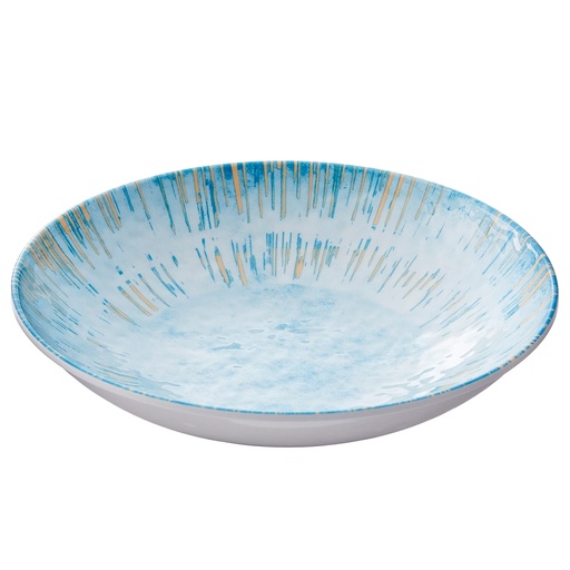 [D103205] Piatto fondo Linea Oceano D24x5cm melamina Leone