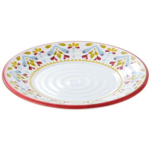 [D103219] Piatto piano Linea CorfU' D21,5x2cm melamina Leone