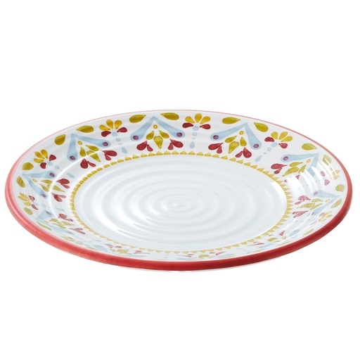 [D103220] Piatto piano Linea CorfU' D26,5x2cm melamina Leone