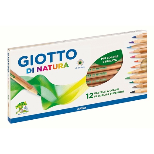 [D28089] ASTUCCIO 12 PASTELLI GIOTTO DI NATURA