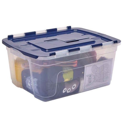 [D103356] Contenitore multiuso con coperchio a cerniera 43x59xH28cm 45L Bankers Box
