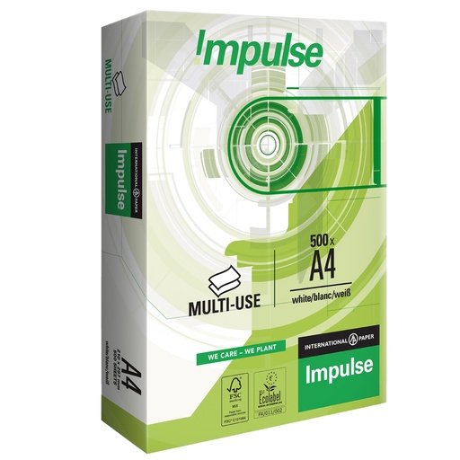 [D103379] Carta da fotocopie A4 75gr 500fg Bianca Impulse 75