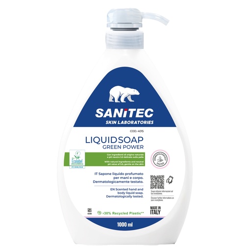 [D103432] Sapone liquido 1L Green Power Sanitec