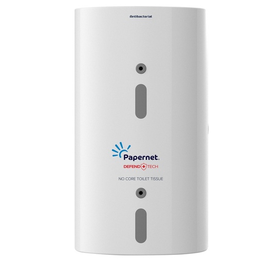 [D103542] Dispenser carta igienica FullOne antibatterico 33,5x18,5x15,2 cm bianco Papernet