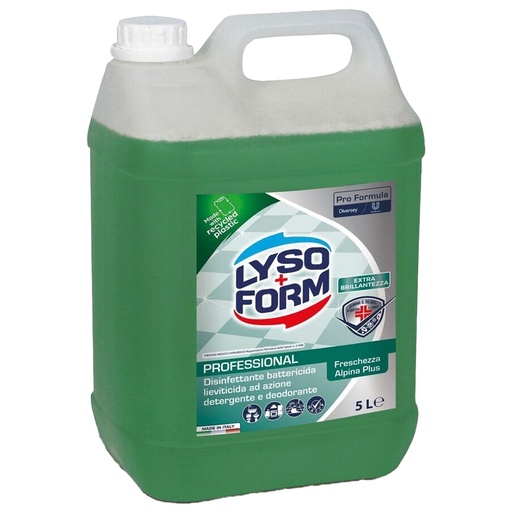 [D103584] Detergente pavimenti disinfettante Lysoform PLUS 5L freschezza alpina