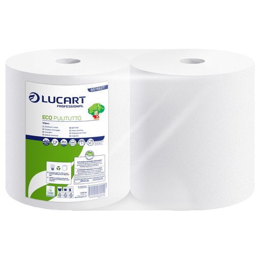 [D103626] Bobina Asciugatutto 800 strappi / 212mt microgoffrata Eco Pulitutto Lucart