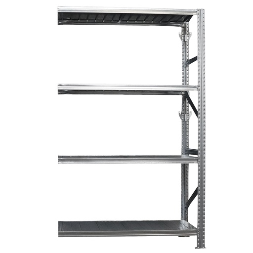 [D103656] Kit estensione per scaffale industriale in acciaio 120x50cm H200cm Tecnotelai
