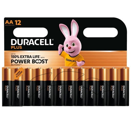 [D103669] Blister 12 pile Duracell PLUS POWERBOOST - AA Stilo