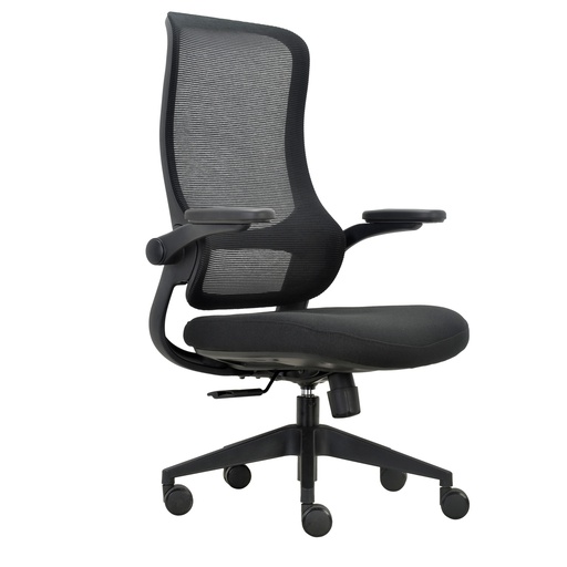 [D103687] Seduta operativa ergonomica Aurora CHLN18 c/braccioli regolabili nero Unisit