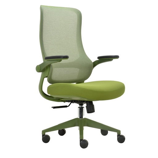 [D103690] Seduta operativa ergonomica Aurora CHLN18 c/braccioli regolabili verde Unisit