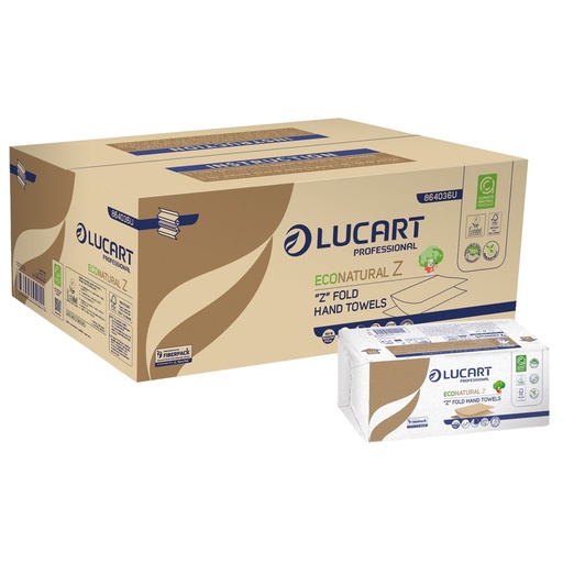 [D103709] Pacco da 220 asciugamani piegati a Z EcoNatural Lucart