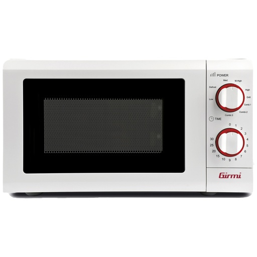 [D103811] Forno a microonde con cottura combinata 20L bianco/rosso Girmi