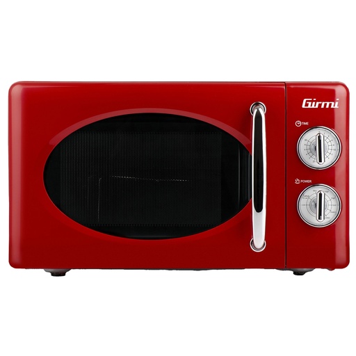 [D103812] Forno a microonde vintage con cottura combinata 20L rosso Girmi