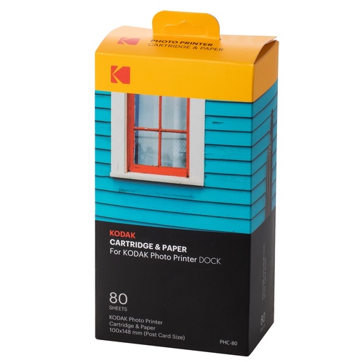 [D103931] Kodak Cartucce per stampante 4.0X 6.0 ( 80 fogli+cartucce 6x4)