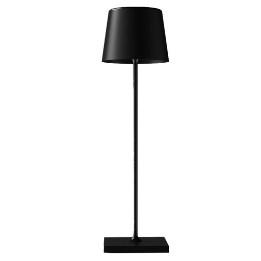 [D103948] Lampada da tavolo 851 ricaricabile 8xH30cm metallo nero Palmina