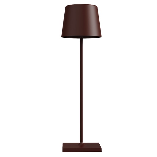 [D103949] Lampada da tavolo 851 ricaricabile 8xH30cm metallo marrone Palmina
