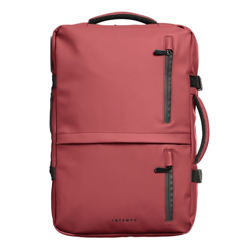 [D103973] Zaino Travel Backpack Drop2Go gomma antipioggia dim. 30x15x45cm bordeaux InTempo