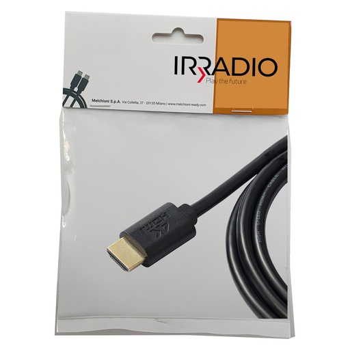 [D103995] Cavo HDMI V1.4b 4K Ultra HD serie Silver lunghezza 5mt. - Irradio