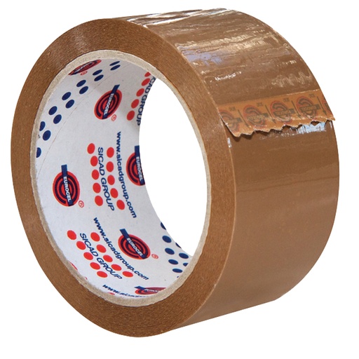 [D36627] Nastro adesivo 66mtx75mm avana pvc 330 Eurocel