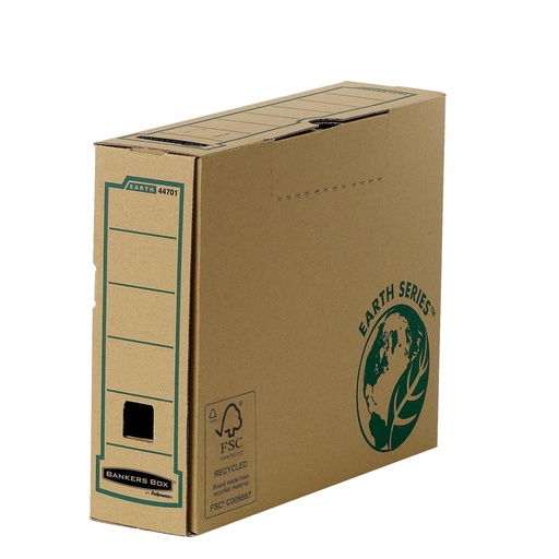 [D68044] Scatola archivio A4 dorso 80mm Banker Box Earth series