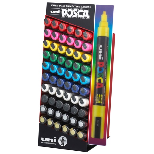 [D78110] Expo marcatore Uni Posca PC5M - 60 pezzi - colori assortiti - Uni