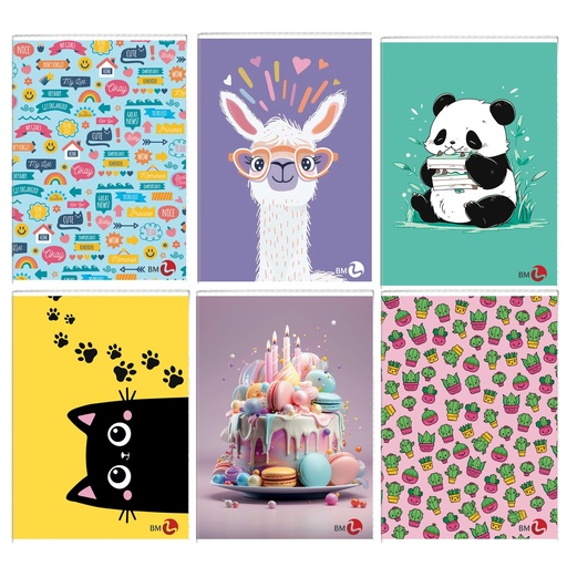 [D82562] Maxiquaderno A4 40fg+2 80gr rigo di 3a Bambina BM