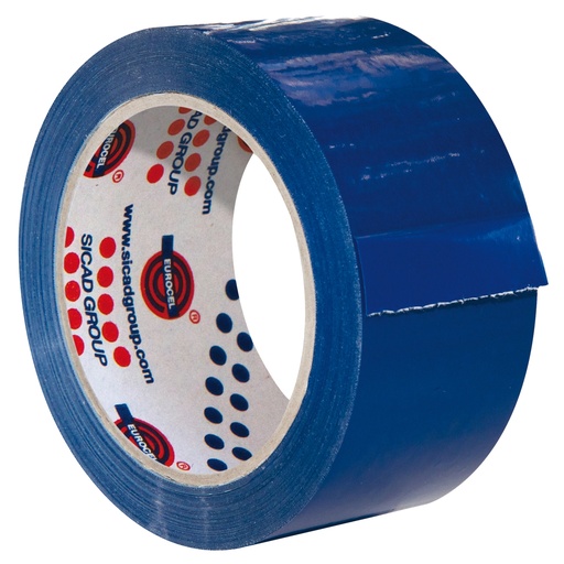 [D87155] Nastro adesivo 50mm x 66m Blu PVC 350 Eurocell