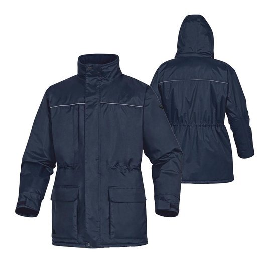 [D88814] Parka in poliestere HELSINKI2 freddo estremo Tg. L blu