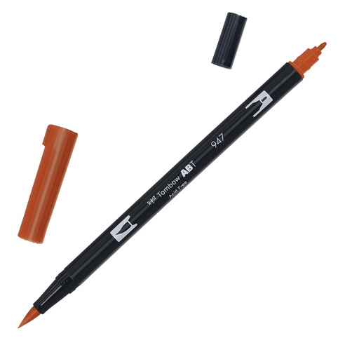 [D89307] Pennarello Tombow ABT Dual Brush 947 Burnt Sienna